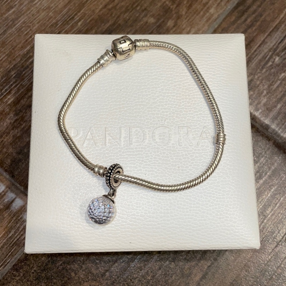 Pandora charm bracelet with charm